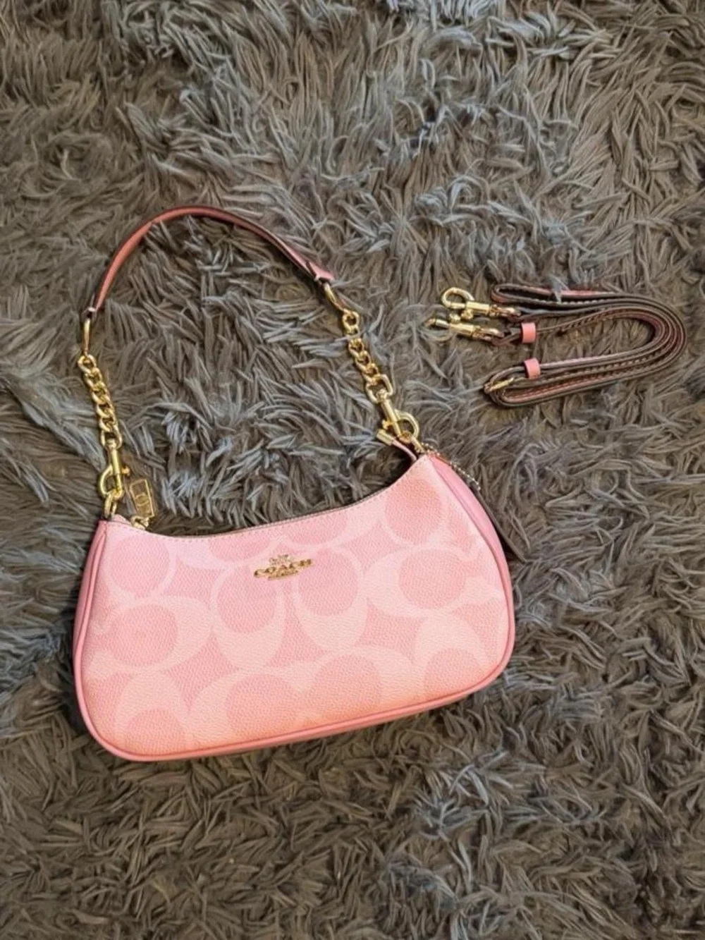 Coach Pink Powder Teri Bag